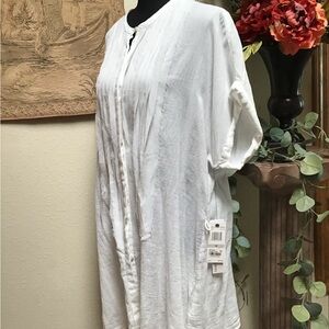 Calvin Klein Jeans White Long Sleeve Blouse